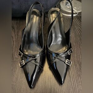 BRAND NEW Black Kitten Heel Stilettos